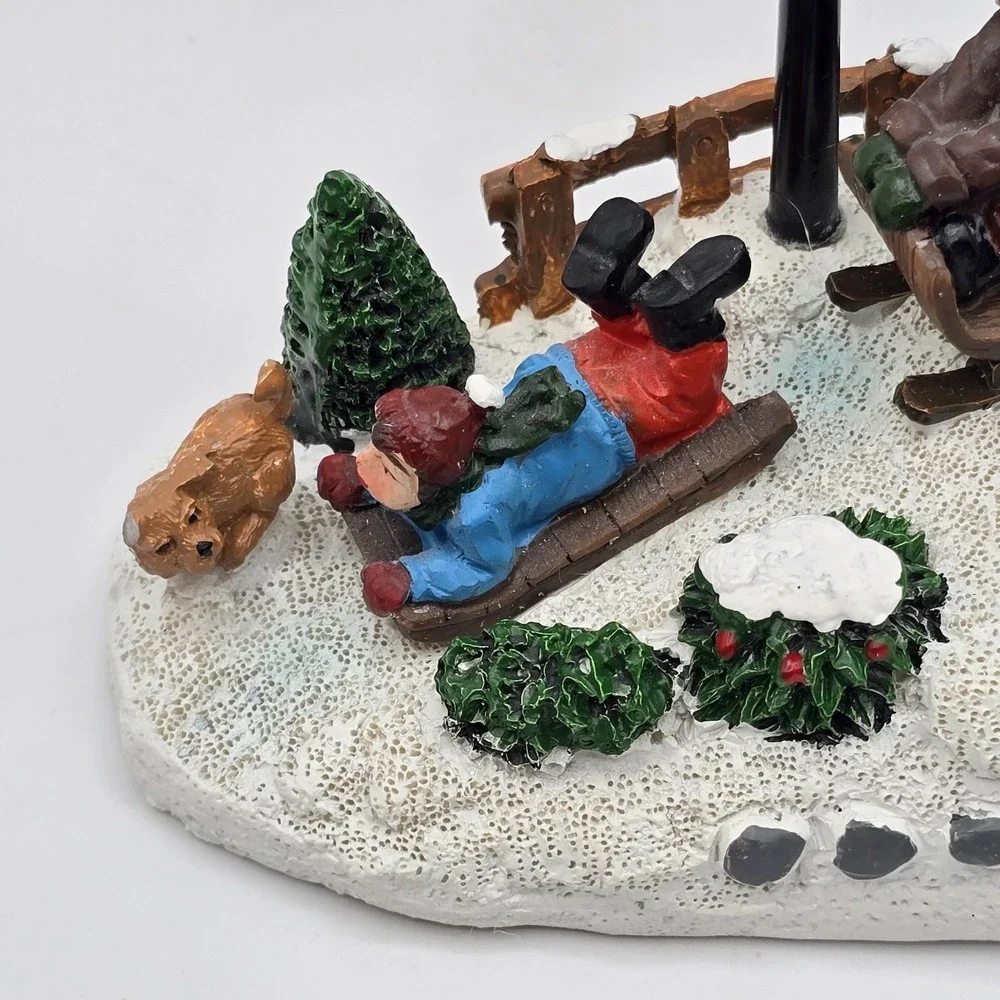 St. Nicholas Square Collection Accessories Children Sledding Lights Up READ
